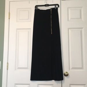 Long black skirt with slit from Charlotte Russe